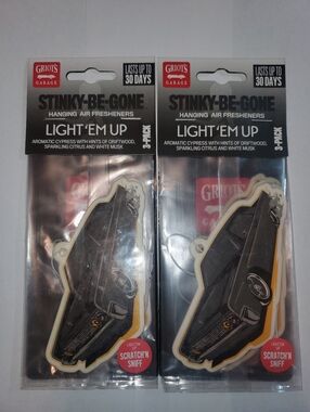 Griot's Garage Stinky-Be-Gone Light Em Up Hanging Air Fresheners 2pks